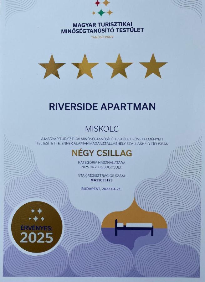Riverside Apartman**** Miskolc Extérieur photo